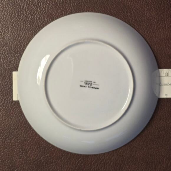 Imperial China Bowl SET (8) 7 5/8" W Dalton 5871 Whitney Soup Salad- Gray Scroll - Picture 4 of 4